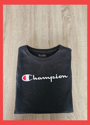 Pull Champion Noir XL 100% coton avec logo brodé, marke: Champion, zustand: Sehr gut, größe: XL, 18,50 €, 20,13 € inklusive Vinted-Käuferschutz