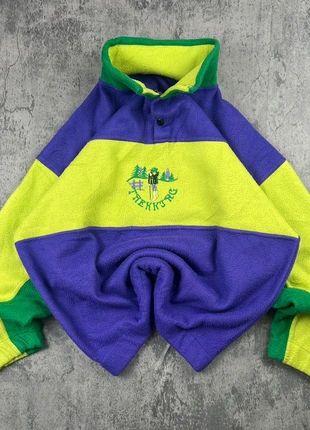 Vintage 80s 90s Trekking crazy Fleece Pullover Women’s M – Colorblock Embroidered, marque: Vintage Dressing, état: Très bon état, taille: M / 38 / 10, 40,00 €, 42,70 € Protection acheteurs incluse