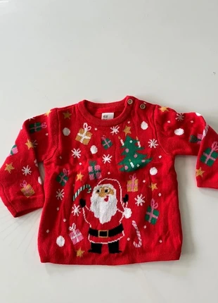 Pull de Noël 6 mois, marque: H&M, état: Neuf sans étiquette, taille: 6-9 mois / 68 cm, 3,00 €, 3,85 € Protection acheteurs incluse