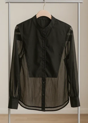 Camicia nera velata con maniche velate, marque: Shein, état: Très bon état, taille: L / 40 / 12, 5,00 €, 5,95 € Protection acheteurs incluse