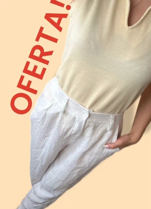 White summer pants - boho, marca: Muse, estado: Nuevo sin etiquetas, tamaño: S / 36 / 8, 4,00 €, 4,90 € Protección al comprador incluida