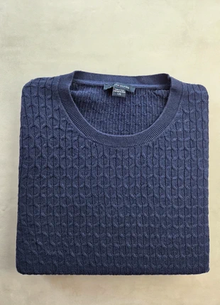 tommy hilfiger pull texturé col rond bleu marine lg plaque métal look casual chic, marque: Tommy Hilfiger, état: Très bon état, taille: L / 40 / 12, 15,00 €, 16,45 € Protection acheteurs incluse