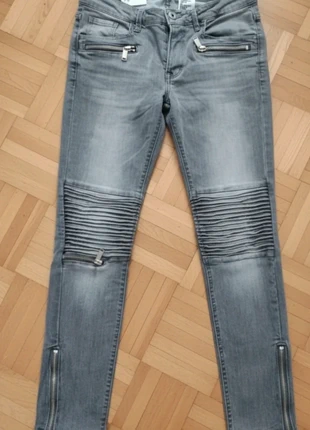 Jean gris H&M neuf XS Zips Mode Plis au Genou neuf, brand: H&M, condition: New with tags, size: XS, €4.99, €5.94 includes Buyer Protection