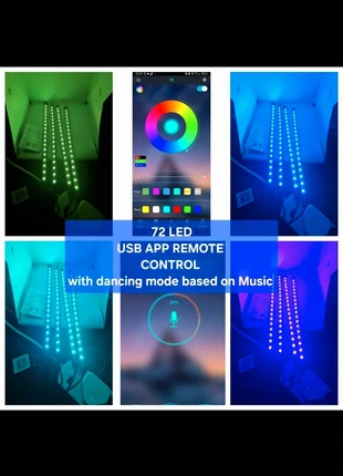 Car Premium 72 led light, App and Remote Control, brand: 72 Led Usb, App-Remote control with dancing mode, condition: New with tags, £8.00, £9.10 includes Buyer Protection