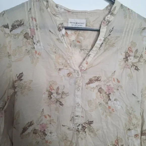 Denim & Supply Ralph Lauren Cotton Shirt Size Medium 3