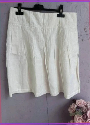 Jupe Esprit en lin blanc - Taille 40, marque: Esprit, état: Bon état, taille: L / 40 / 12, 6,00 €, 7,00 € Protection acheteurs (Pro) incluse