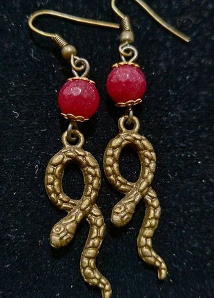 Orecchini pendenti bronzo Serpenti, marque: Handmade, état: Neuf avec étiquette, 3,00 €, 3,85 € Protection acheteurs incluse