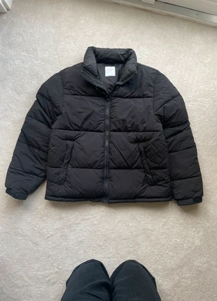 Gewatteerde Puffen jacket zwart, merk: quallity blanks, staat: Heel goed, maat: L, € 10,00, € 11,20 inclusief Kopersbescherming