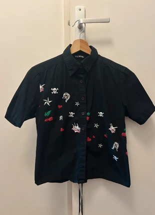 chemise vintage noire cintrée, marke: Dead Threads, zustand: Sehr gut, größe: S / 36 / 8, 12,00 €, 13,30 € inklusive Vinted-Käuferschutz