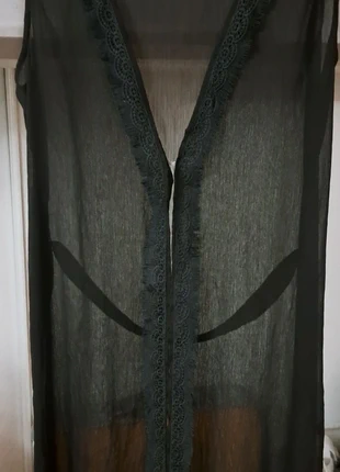 Veste/déshabillé long noir sans manche . En tbe. Taille unique. Vintage chic, brand: Vintage Chic, condition: Very good, size: One size, €12.00, €13.30 includes Buyer Protection