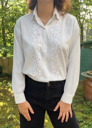 Magnifique chemise à broderie anglaise - bohème chic, brand: Vintage Dressing, condition: Very good, size: L / 40 / 12, €15.00, €16.45 includes Buyer Protection Pro