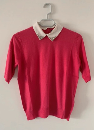 Pull manches courtes col strass, marque: Etam, état: Très bon état, taille: M / 38 / 10, 6,00 €, 7,00 € Protection acheteurs incluse