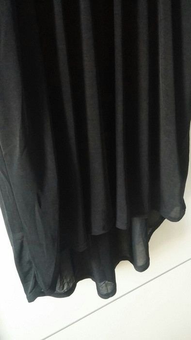 Robe mi-longue  avec jupe transparente noir H&M 4