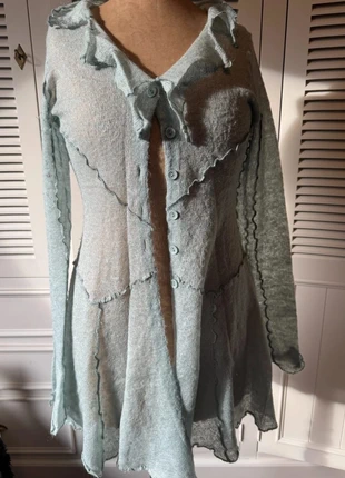 Gilet tunique pastel transparent - Mais il est ou le soleil - Taille S, marque: Mais il est où le soleil ?, état: Très bon état, taille: S, 22,00 €, 23,80 € Protection acheteurs incluse