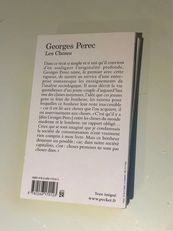 Les choses - Perec 2