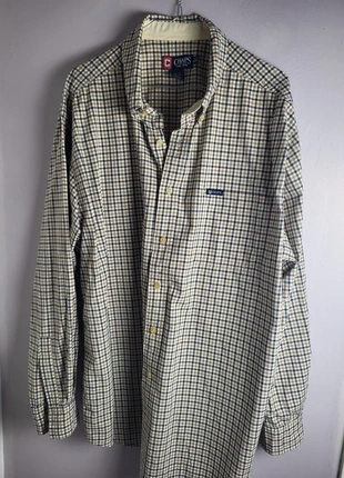 MagnifiMagnifique chemise CHAPS manches longues – Élégance garantie, merk: CHAPS, staat: Heel goed, maat: XL, € 15,00, € 16,45 inclusief Kopersbescherming