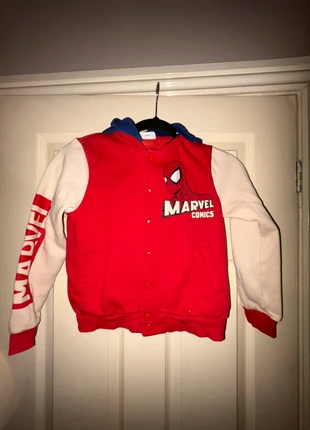 Marvel Spiderman varsity style jacket age 8-9, brand: Marvel, condition: Very good, size: 8 years / 128 cm, £15.00, £16.50 includes Buyer Protection