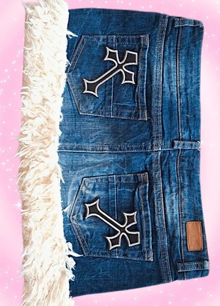 ●Y2K Belt Skirt with Faux Fur & Cross Pockets – Size S●, marca: y2k, estado: Muy bueno, tamaño: S / 36 / 8, 45,00 €, 47,95 € Protección al comprador incluida