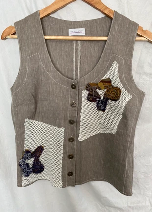 🌟Gilet sans manche Tarsiani T42🌟, marca: Tarsiani, estado: Muito bom, tamanho: XL / 42 / 14, €5.00, €5.95 inclui Proteção do Comprador Pro