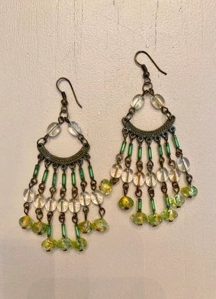 Groene oorbellen, staat: Heel goed, € 1,00, € 1,75 inclusief Kopersbescherming