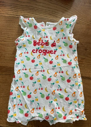Barboteuse fruits, marque: Mots d'enfants, état: Très bon état, taille: 12-18 mois / 80 cm, 2,00 €, 2,80 € Protection acheteurs incluse
