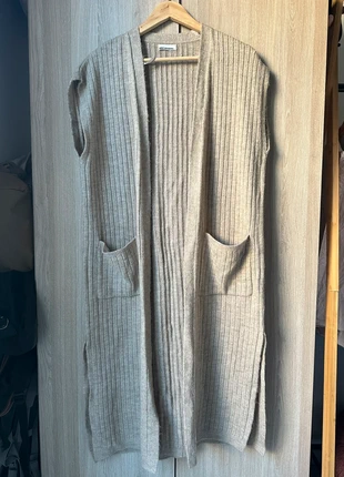 Veste Gilet sans manche long en laine effet maille côtelé beige, brand: Camaïeu, condition: New without tags, size: M / 38 / 10, €12.00, €13.30 includes Buyer Protection