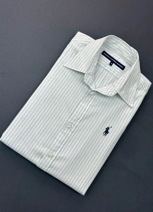 Chemise Femme - Rayures Blanches et Bleues - Logo brodé Bleu Marine Ralph Lauren - Taille S, marca: Ralph Lauren, estado: Muy bueno, tamaño: S / 36 / 8, 59,00 €, 62,65 € Protección al comprador Pro incluida