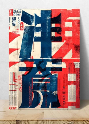 Poster Tipografia Giapponese Astratta – 28,7 × 20 cm, marca: Japan Style, estado: Nuevo sin etiquetas, 7,95 €, 9,05 € Protección al comprador Pro incluida