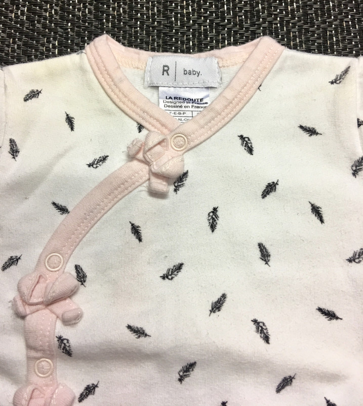Pyjama bébe fille crème (la redoute) 2
