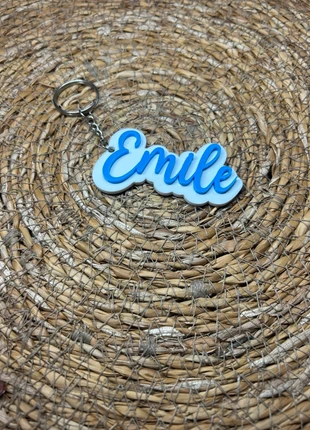 Porte clé personnalisée prénom Émile silicone handmade, marque: Mano, état: Très bon état, 1,00 €, 1,75 € Protection acheteurs incluse