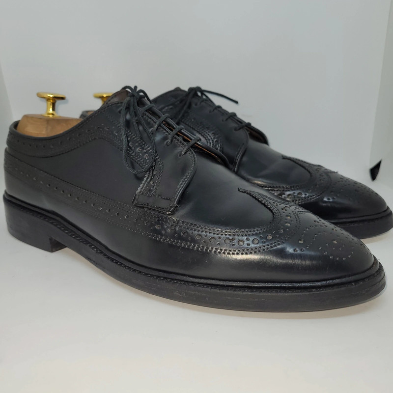 Allen Edmonds MacNeil 9177 Shell Cordovan Black Wing Tip Normal Wide US 8E EUR 41 5 Vinted