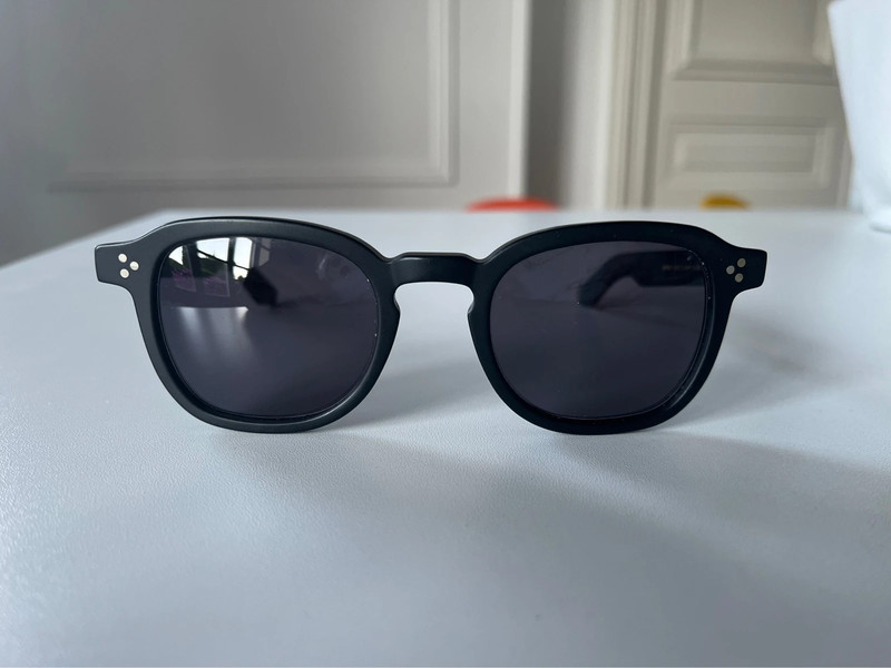 Moscot Momza Matte Black verres noir et bleu Vinted