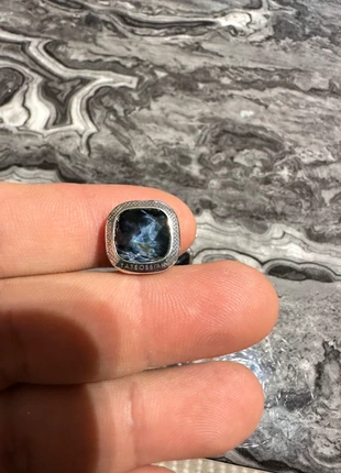 Tateossian Dark Blue Pietersite Doppione Cushion Cufflinks, brand: Tateossian, condition: Very good, £150.00, £158.20 includes Buyer Protection