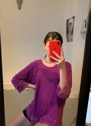 Haut violet, marca: Vintage, estado: Novo sem etiquetas, tamanho: XXL / 44 / 16, €3.00, €3.85 inclui Proteção do Comprador