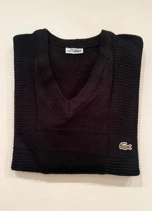 Pull noir Lacoste homme L 100% coton classique, marca: Lacoste, estado: Muito bom, tamanho: L, €22.00, €23.80 inclui Proteção do Comprador Pro