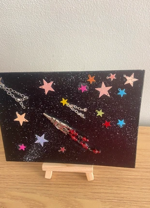 Space rocket picture acrylics and broken jewellery 5x7, brand: spw arts, condition: New without tags, £6.50, £7.53 includes Buyer Protection