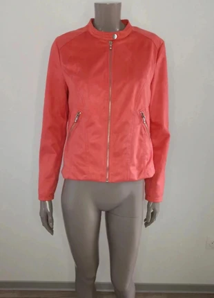 👗 Veste Cache Cache suédine corail tendance biker taille 38/40, brand: Cache Cache, condition: Very good, size: M / 38 / 10, €9.85, €11.04 includes Buyer Protection