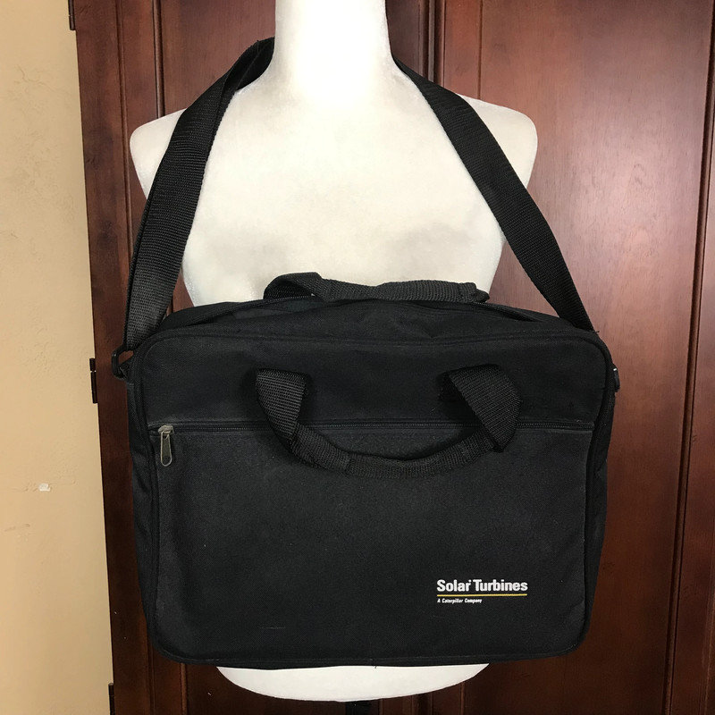 Solar Turbines A Caterpillar Company Black Laptop Bag 1