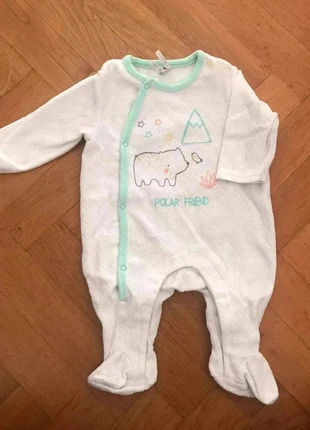 Lot de 3 pyjamas velours 1 et 3mois, marque: Orchestra, état: Très bon état, taille: 1-3 mois / 56 cm, 3,00 €, 3,85 € Protection acheteurs incluse