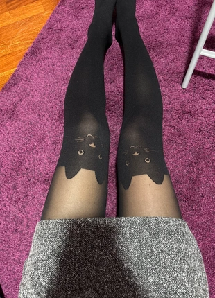 collant con dettaglio gatto e fiocco, brand: Calzedonia, condizioni: Nuovo senza cartellino, taglia: S / IT 40 / EU 36, €10.00, €11.20 include la Protezione acquisti