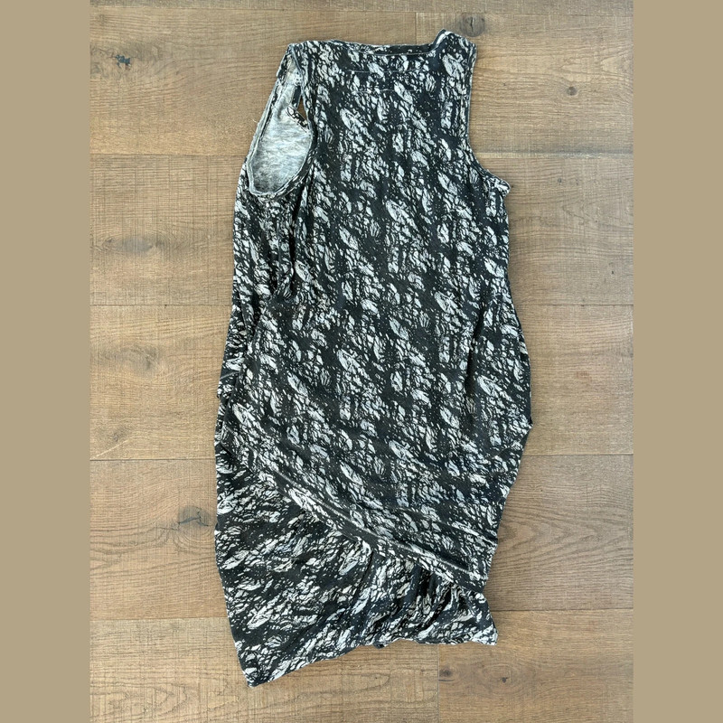 rag and bone printed draped sleeveless mini dress 2