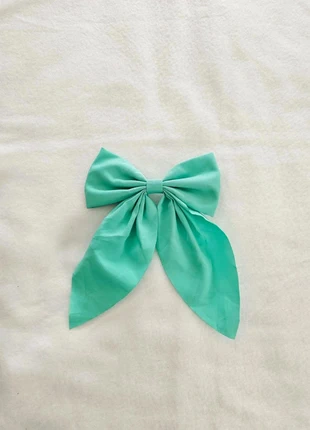 Magnifique barrette noeud court vert menthe, estado: Muito bom, €4.00, €4.90 inclui Proteção do Comprador Pro