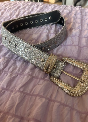 Silver Dimond buckle belt, brand: NO LABEL, condition: New with tags, size: Adjustable, £5.00, £5.95 includes Buyer Protection