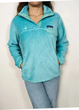 Patagonia | veste polaire femme thermique taille M 38 woman fleece pullover | bleu turquoise #PPF27, merk: Patagonia, staat: Goed, maat: M / 38 / 10, € 32,00, € 34,30 inclusief Kopersbescherming