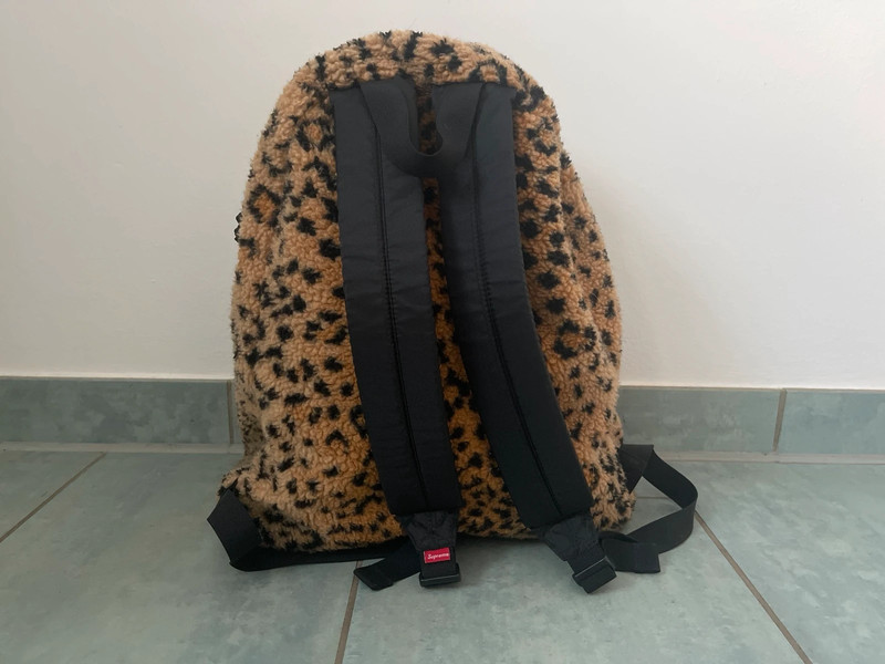 Supreme Leopard Fleece Backpack | Vinted