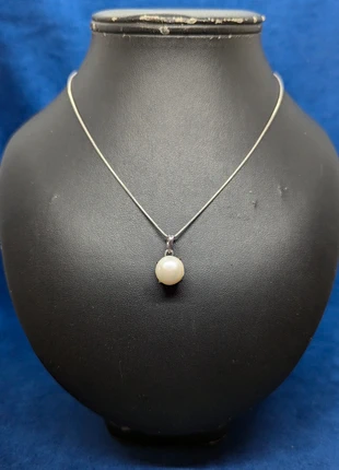 Collier en argent et perle de culture, brand: Argent, condition: Very good, €18.00, €19.60 includes Buyer Protection Pro