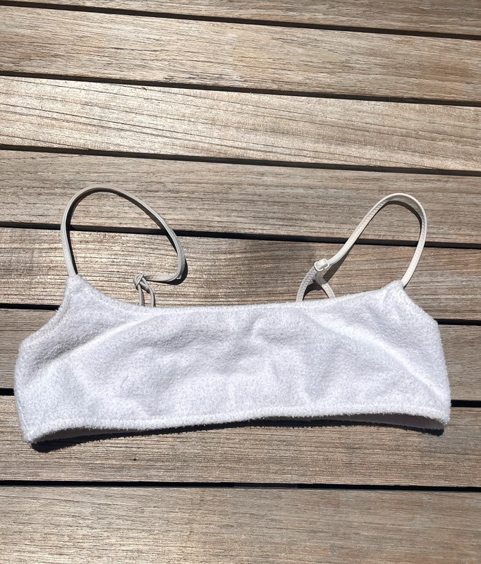 White Triangl Mica Bikini Top 1