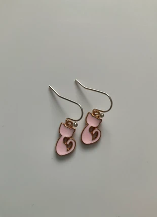 Mini pink cat earrings, brand: CATS, condition: Good, £1.00, £1.75 includes Buyer Protection