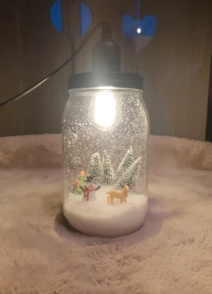 Decoratieve lamp, in de vorm van een sneeuwbol, merk: onbekend, staat: Heel goed, € 5,00, € 5,95 inclusief Kopersbescherming