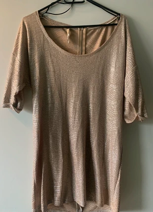 Goudkleurig jurkje / tuniek, estado: Muito bom, tamanho: S / 36 / 8, €7.50, €8.58 inclui Proteção do Comprador